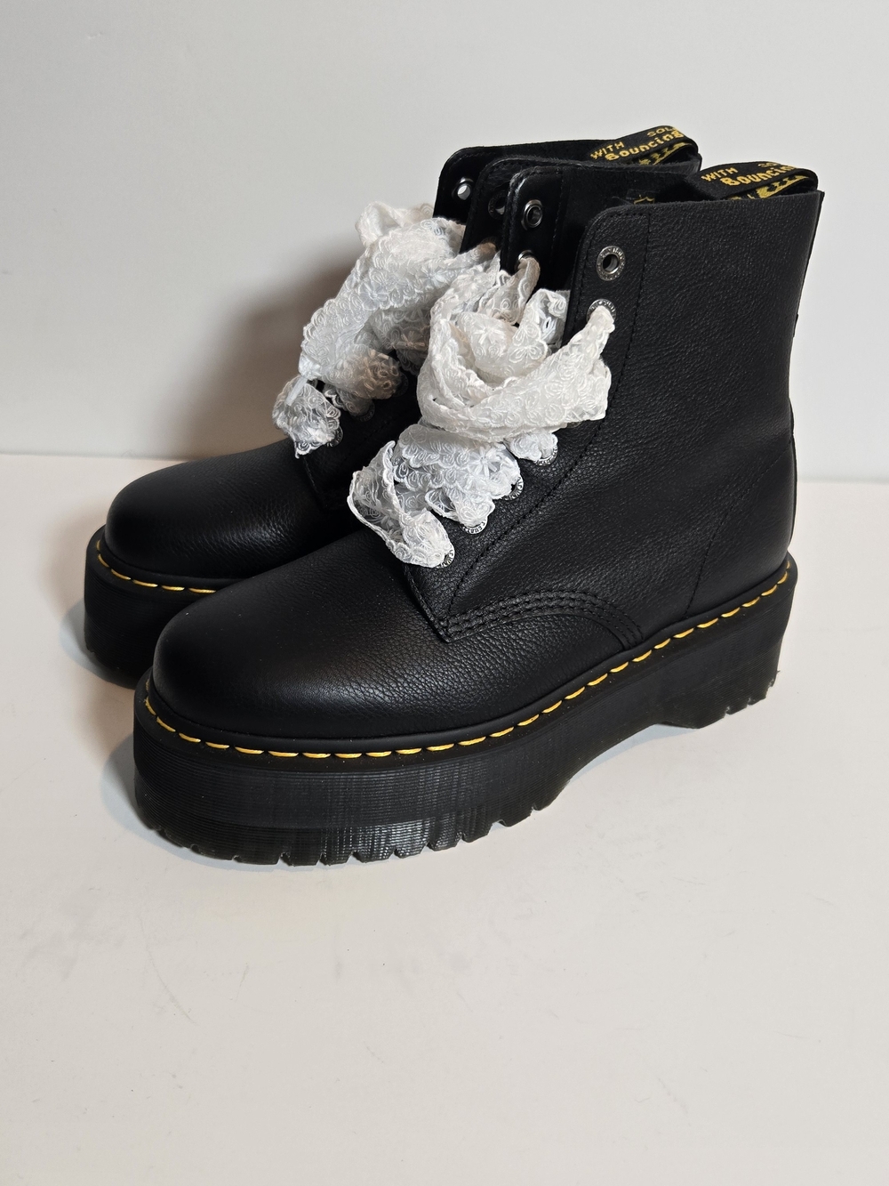 Dr. Martens Pascal Max Black Platform Lace-Up Boots- UNISEX